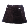 Girl’s Zip Pockets Corduroy Skirts
