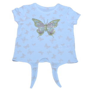 Girl’s Butter Fly Printed T-Shirt