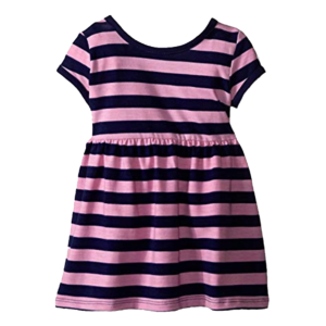 Girl’s Striped Knitted Dress