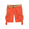 Men's Belted Canvas Cargo Shorts