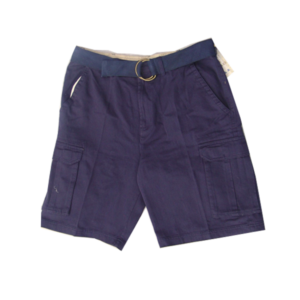 Men’s Belted Twill Shorts