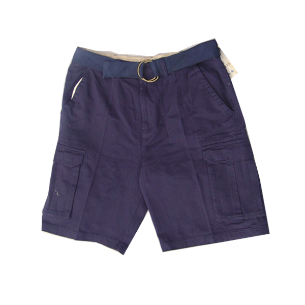 Men's Belted Twill Shorts