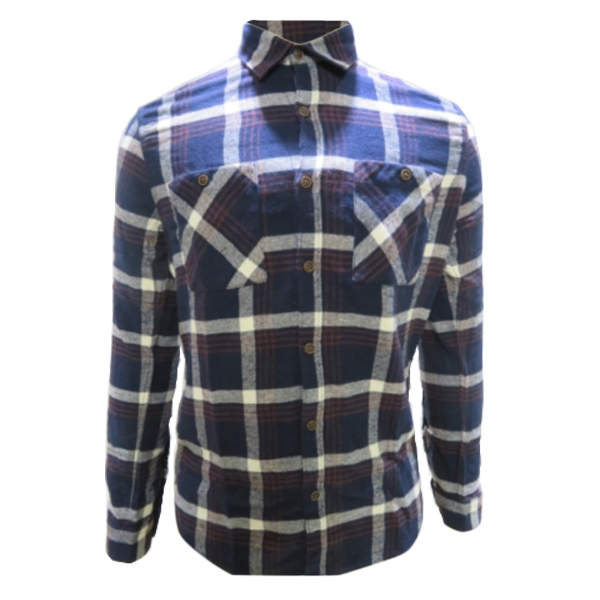 Men’s Long Sleeve Brownie Flannel Western Shirt